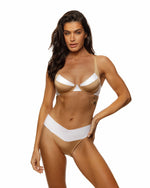 White and Bronze Plunge Set