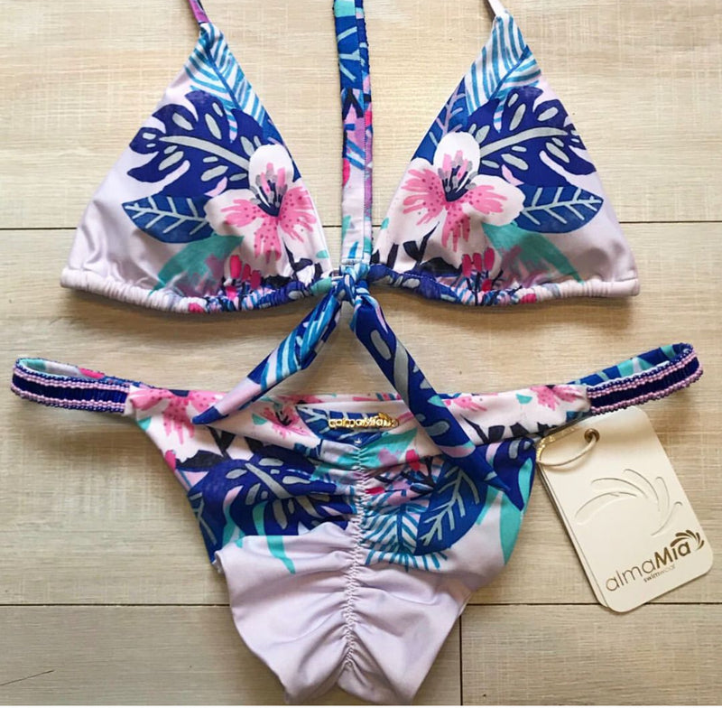 Alma Mia Purple Forest Bikini set