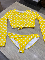 Yellow Polka Dot Bikini Set