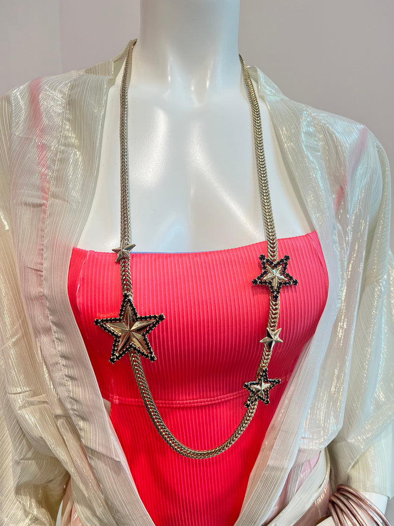 TOVA Las Vegas Long Star Necklace