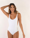 Pure Suspender White One Piece