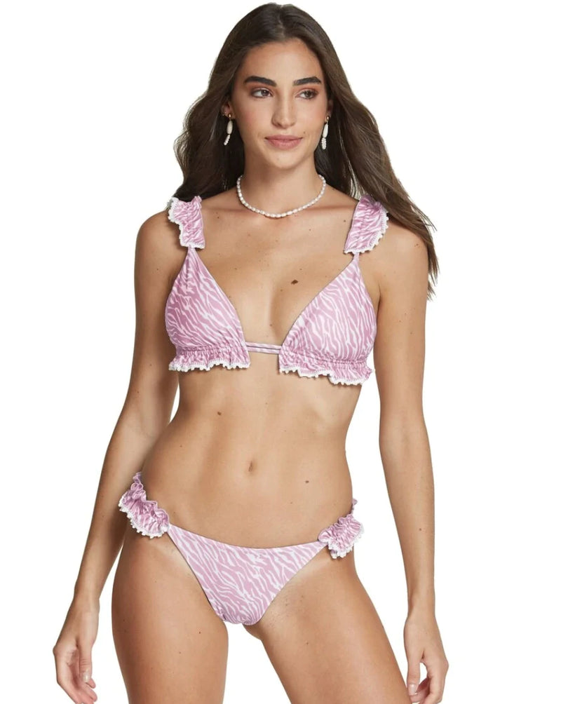 Paloma Pink Zebra Bikini Set